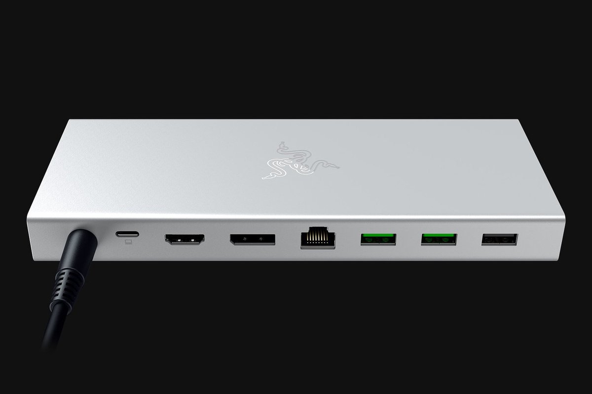 Razer USB 4 Docking Station 14 Poorten Mercury Wit