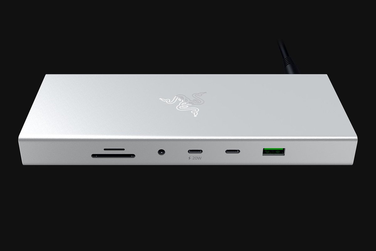 Razer USB 4 Docking Station 14 Poorten Mercury Wit