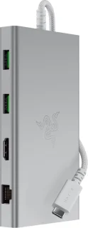 Razer USB-C Docking Station 11 Poorten Mercury Wit