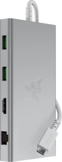 Razer USB-C Docking Station 11 Poorten Mercury Wit