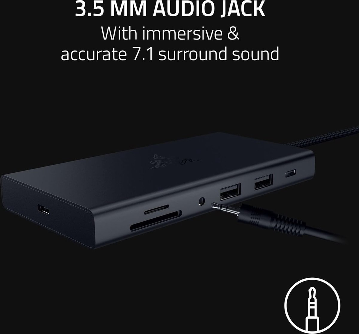 Razer USB-C Docking Station 11 Poorten Zwart