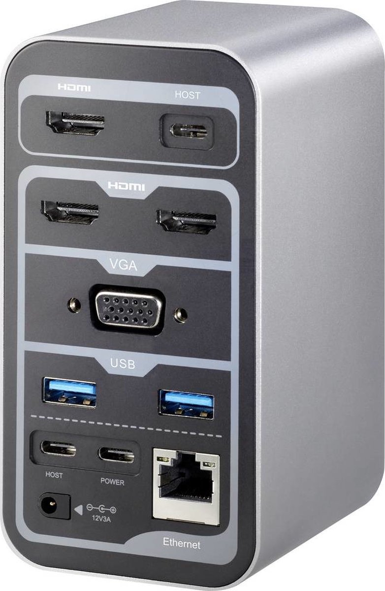 Renkforce RF-4499452 USB-C Dockingstation
