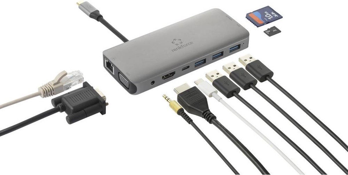 Renkforce RF-4533846 USB-C laptopdockingstation universeel
