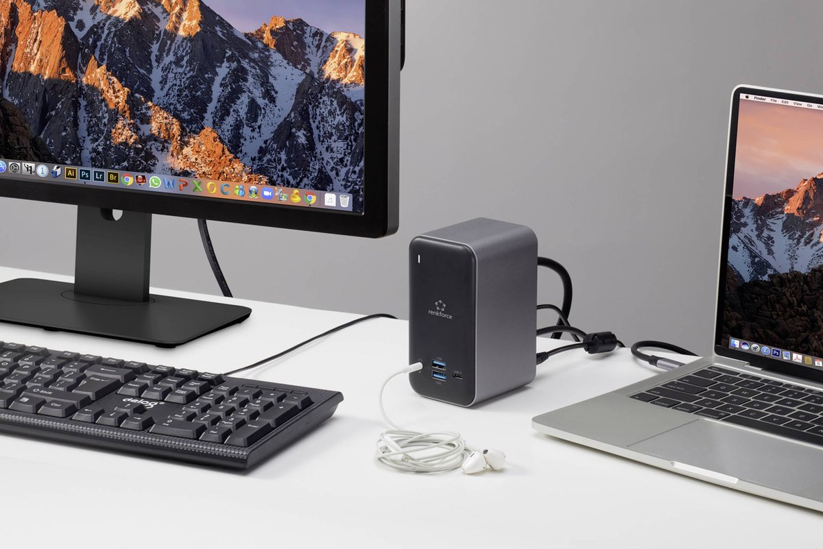 Renkforce RF-DKS-650 USB-C Dockingstation Universeel