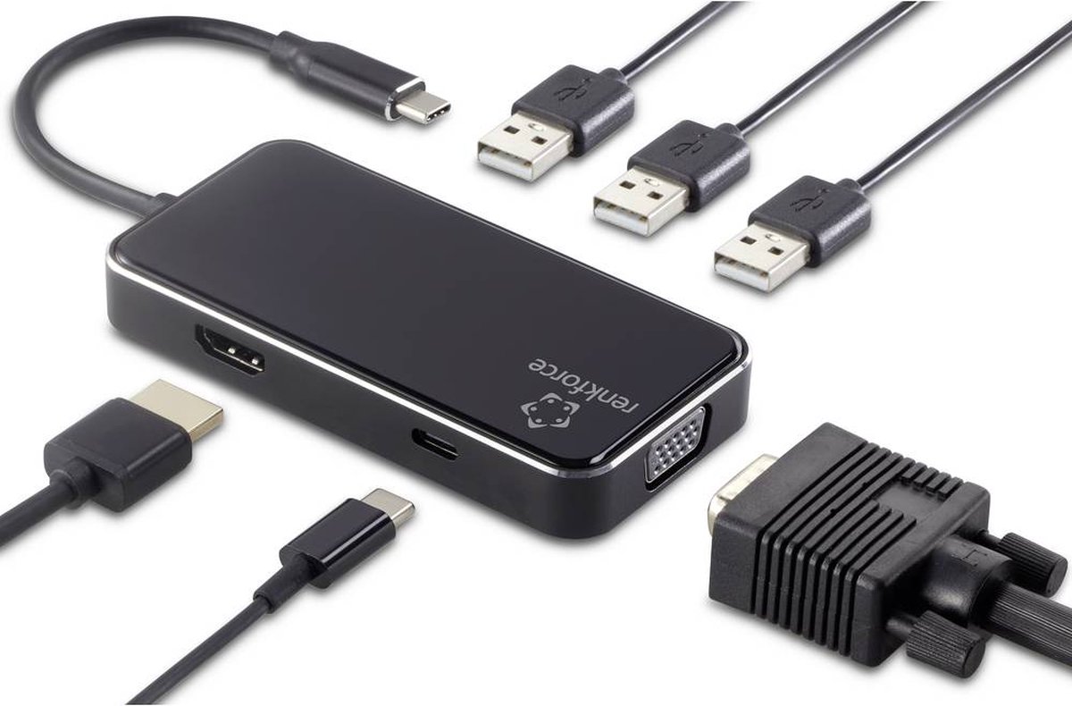 Renkforce RF-HUB-230 USB-C Dockingstation Universeel