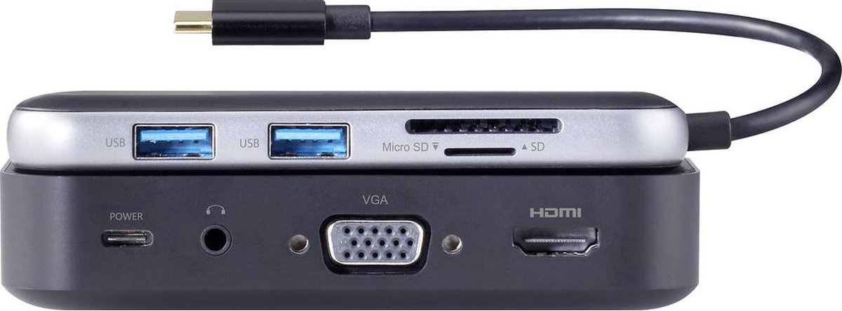 Renkforce RF-HUB-810 USB-C Dockingstation Universeel
