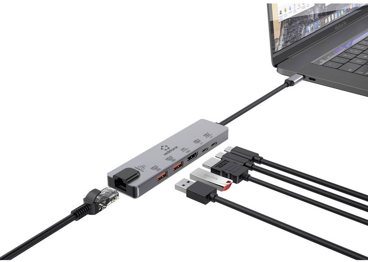 Renkforce RF-USBH-550 USB-C Dockingstation