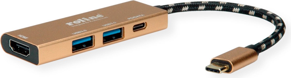 ROLINE GOLD USB-C Dockingstation 4K HDMI 2x USB 3.2 Gen 1 PD