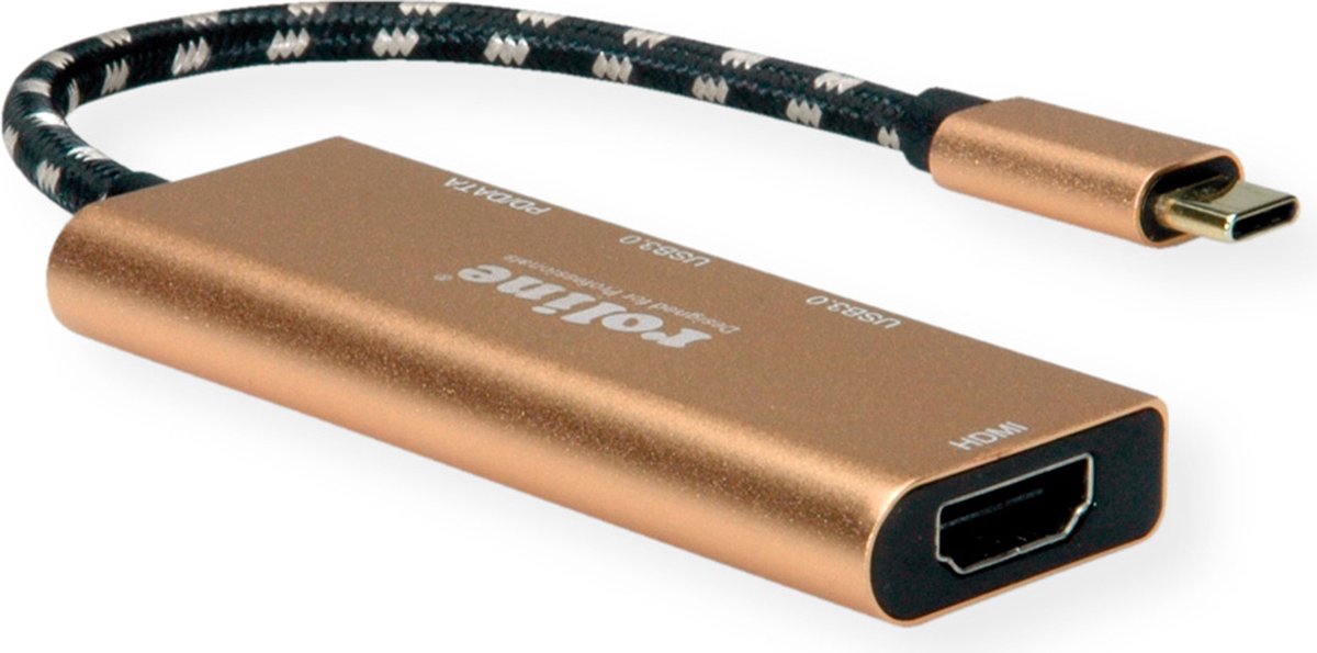ROLINE GOLD USB-C Dockingstation 4K HDMI 2x USB 3.2 Gen 1 PD