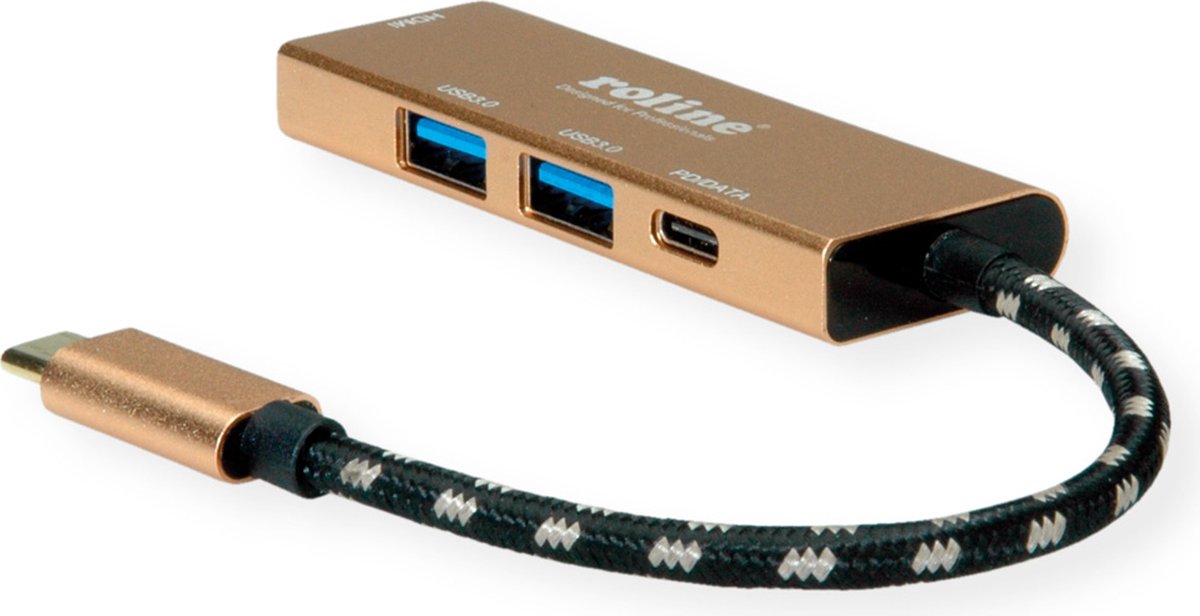 ROLINE GOLD USB-C Dockingstation 4K HDMI 2x USB 3.2 Gen 1 PD