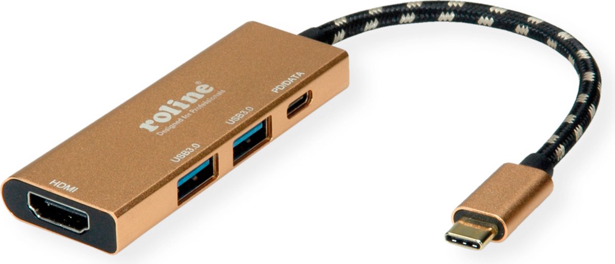 ROLINE GOLD USB-C Dockingstation 4K HDMI 2x USB 3.2 Gen 1 PD