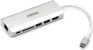 ROLINE USB-C Dockingstation HDMI 4K USB 3.0 SD Ethernet