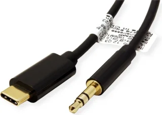 ROLINE USB-C naar 3.5mm Audio Adapter Kabel 3m Zwart