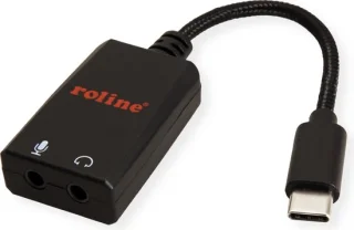 ROLINE USB Type C Adapter 2x 3.5mm Male/Female 0,13m