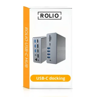 Rolio Pro USB-C Laptop Docking Station