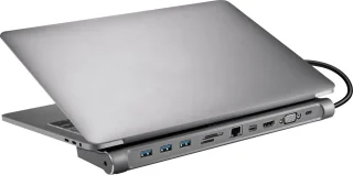 Sandberg 136-23 USB-C All-in-1 Docking Station Zilver