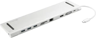 Sandberg 136-31 USB-C 10-in-1 Docking Station Grijs