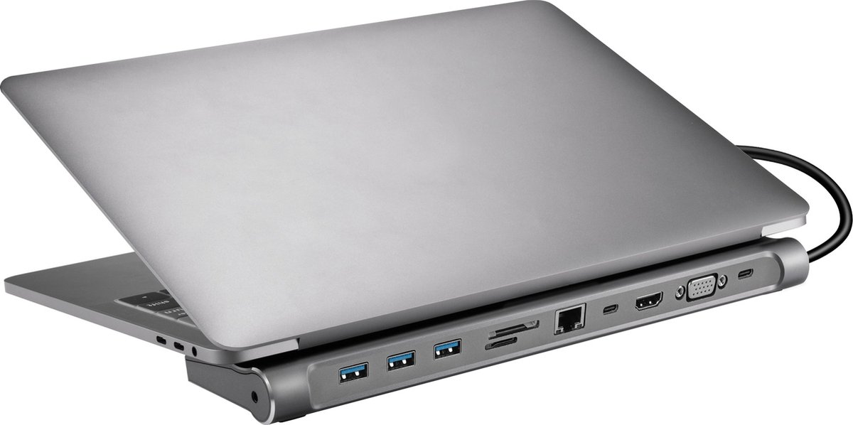 Sandberg 136-31 USB-C 10-in-1 Docking Station Grijs