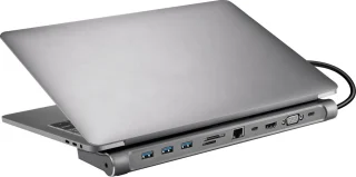 Sandberg 136-31 USB-C 10-in-1 Docking Station Grijs