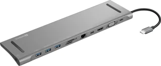 Sandberg 136-31 USB-C 10-in-1 Docking Station Grijs