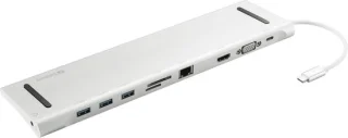 Sandberg 136-31 USB-C 10-in-1 Docking Station Grijs