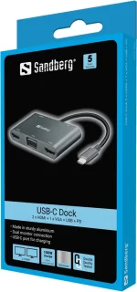 Sandberg 136-35 USB-C Dock