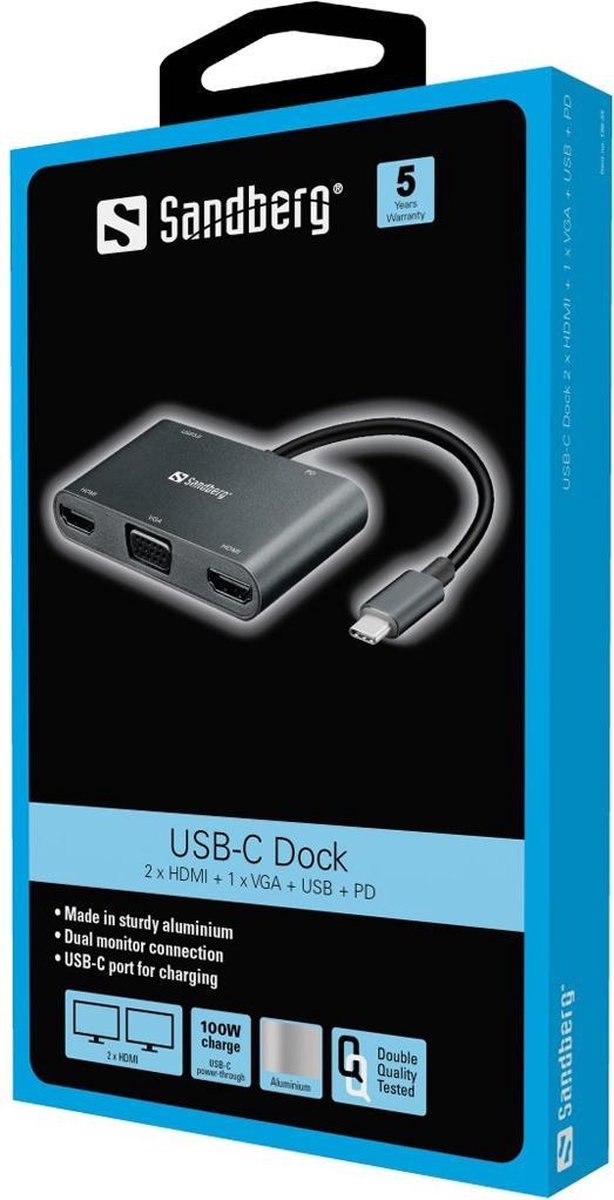Sandberg 136-35 USB-C Dock