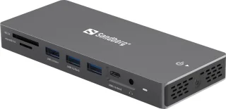 Sandberg 136-61 Laptop Dock & Poortreplicator Type-C Grijs