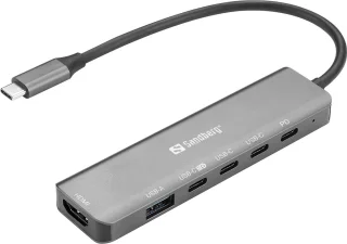 Sandberg 136-77 Laptop Dock & Poortreplicator Bedraad