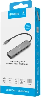 Sandberg 136-77 Laptop Dock & Poortreplicator Bedraad