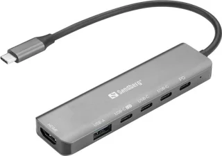 Sandberg 136-77 Laptop Dock & Poortreplicator Bedraad