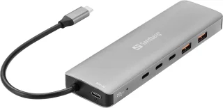 Sandberg 136-79 laptop dock & poortreplicator usb 3.2 gen 2 type-c