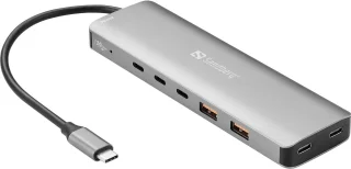 Sandberg 136-79 laptop dock & poortreplicator usb 3.2 gen 2 type-c