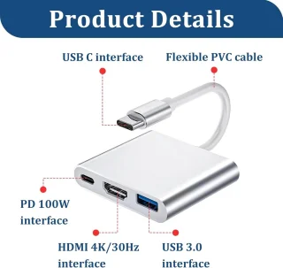 Sander Shop USB-C naar HDMI multiport adapter