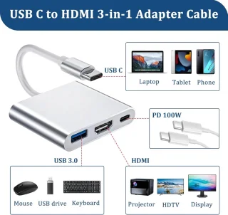 Sander Shop USB-C naar HDMI multiport adapter