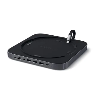 Satechi Aluminium Mac Mini standaard met Hub Space Gray