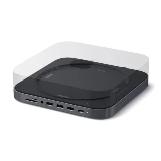 Satechi Aluminium Mac Mini standaard met Hub Space Gray