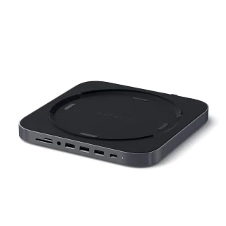 Satechi Aluminium Mac Mini standaard met Hub Space Gray