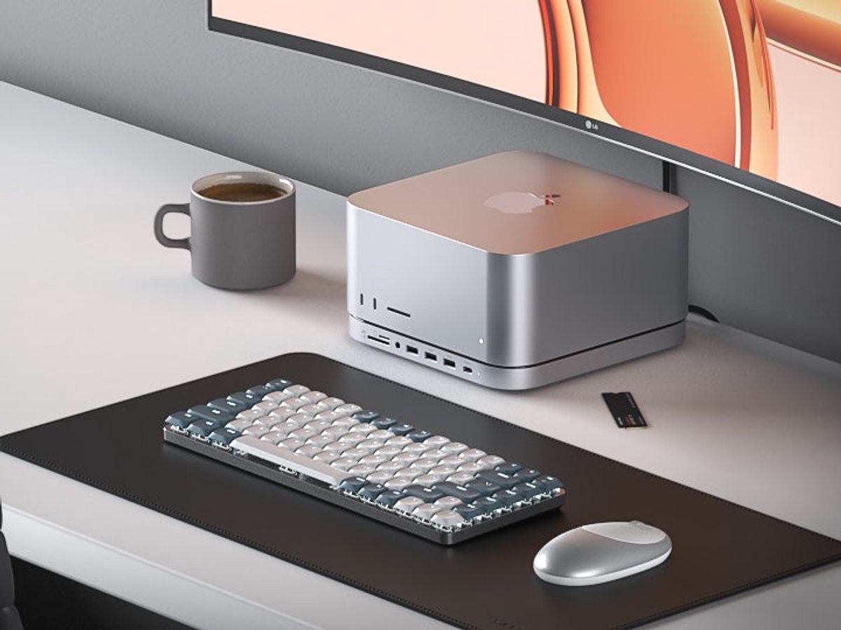 Satechi Aluminum Mac Mini/Mac Studio Stand Hub Grijs