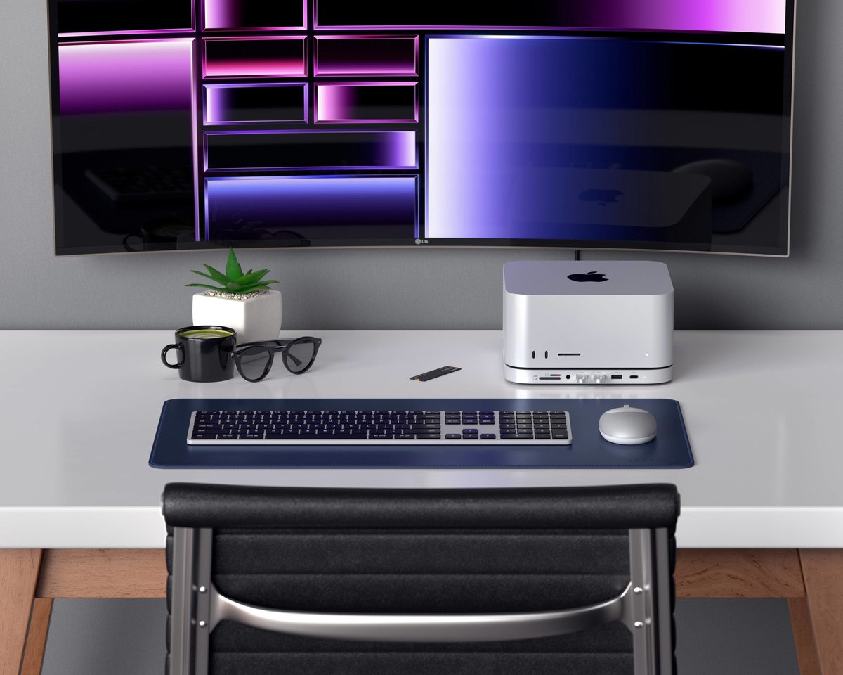 Satechi Aluminum Mac Mini/Mac Studio Stand Hub Grijs