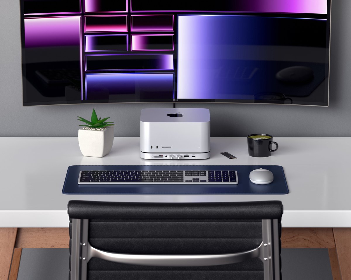 Satechi Aluminum Mac Mini/Mac Studio Stand Hub Grijs