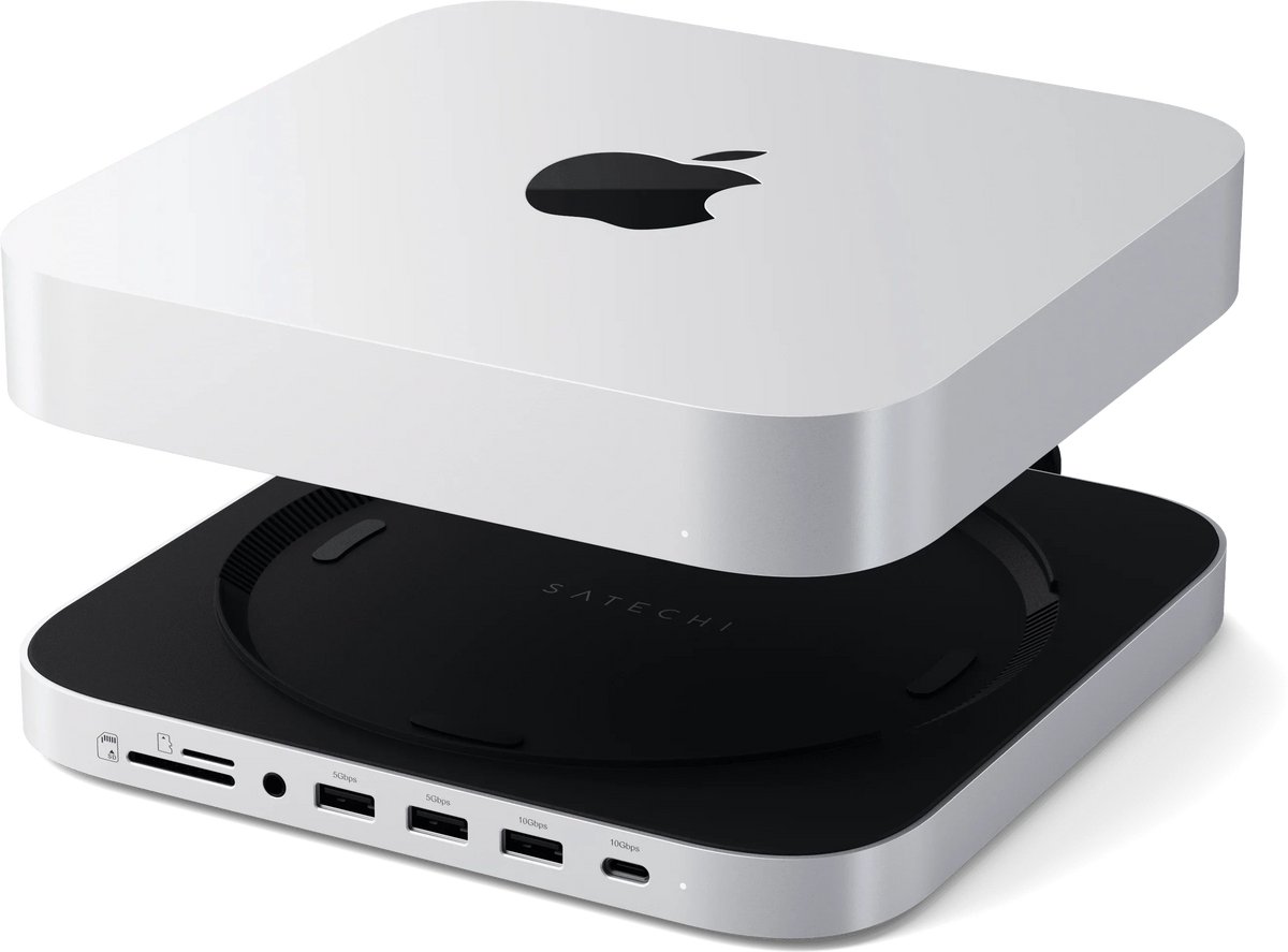Satechi Aluminum Mac Mini/Mac Studio Stand Hub Grijs