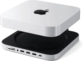 Satechi Aluminum Mac Mini/Mac Studio Stand Hub Grijs