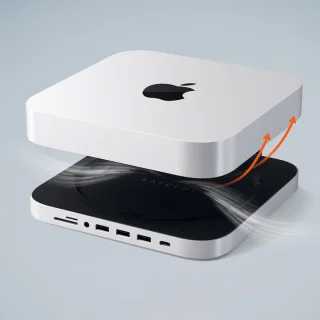 Satechi Mac Mini Standaard & Hub Grijs