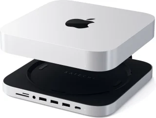 Satechi Mac Mini Standaard & Hub Grijs