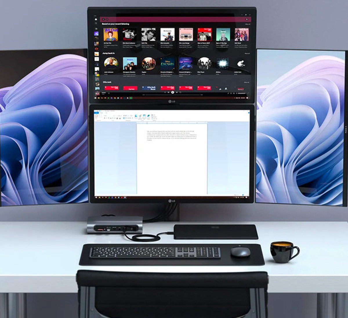 Satechi Thunderbolt 4 Multimedia Pro Dock Grijs