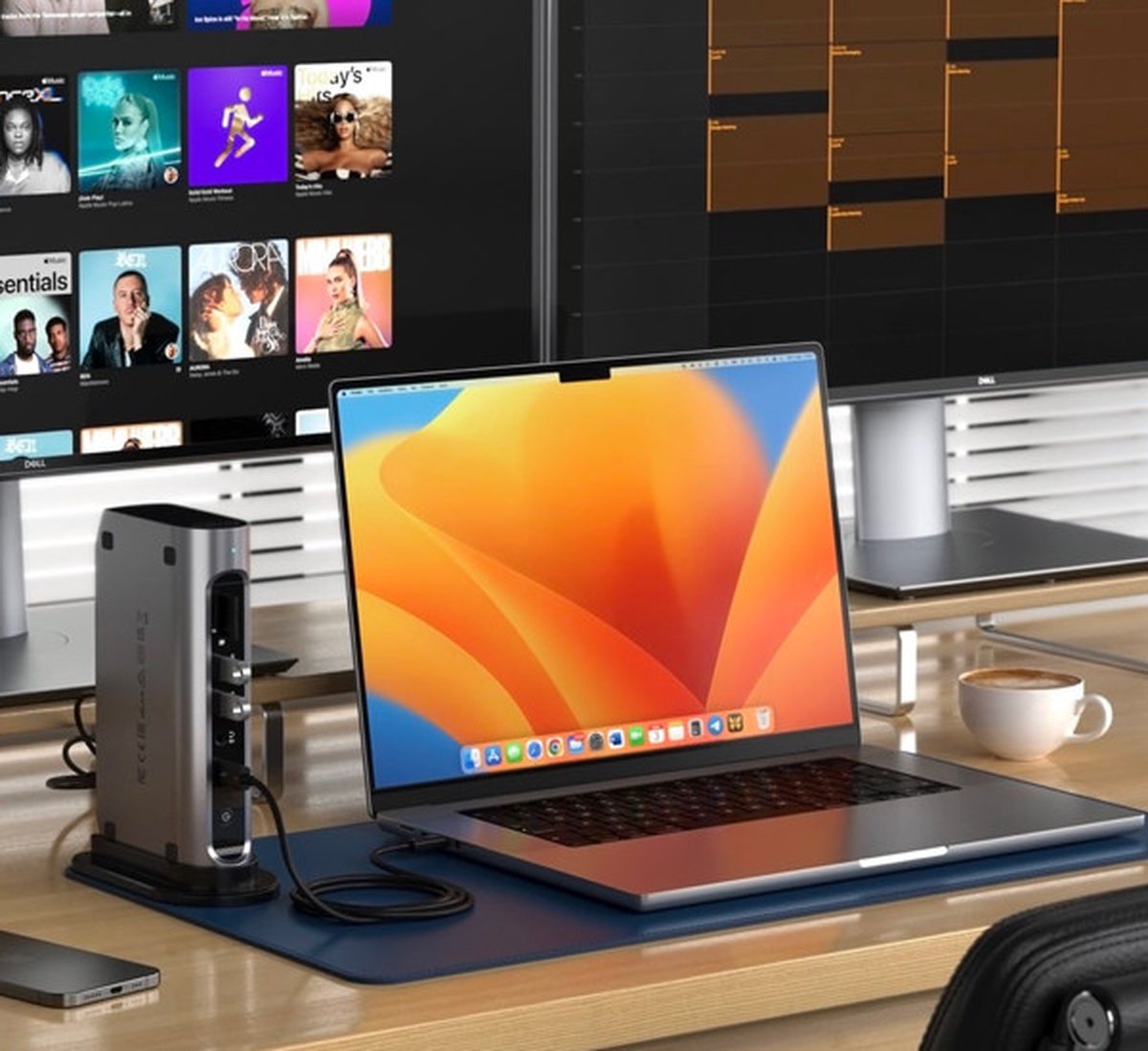 Satechi Thunderbolt 4 Multimedia Pro Dock Grijs