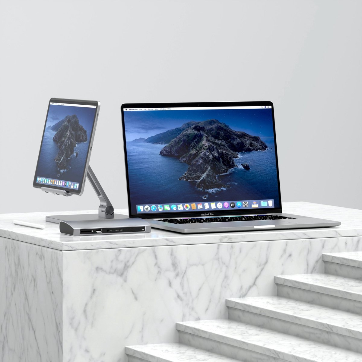 Satechi Thunderbolt 4 Multiport Dockingstation Grijs
