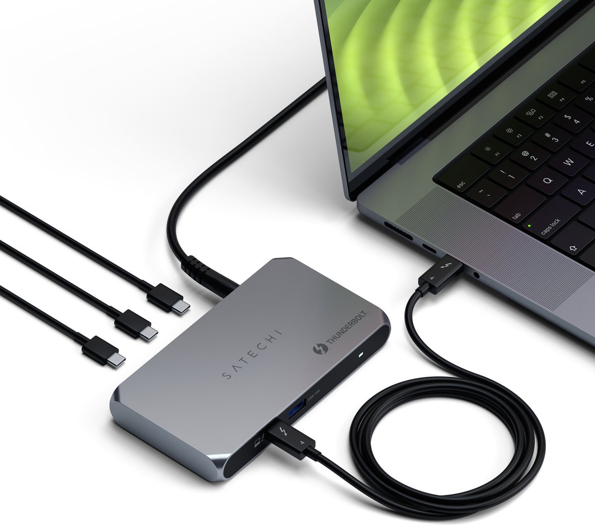 Satechi Thunderbolt 4 Slim Hub Pro EU Grijs