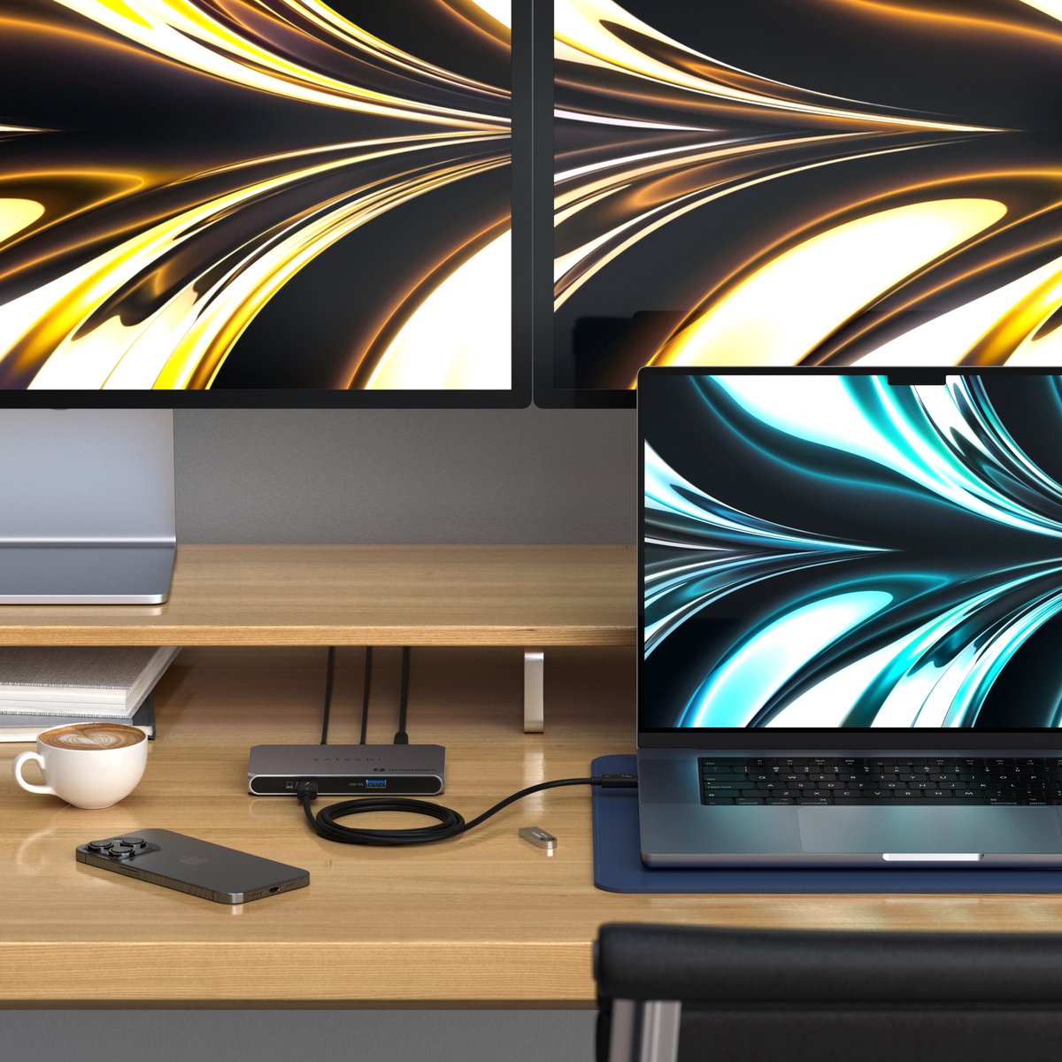 Satechi Thunderbolt 4 Slim Hub Space Gray